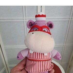 Disney Purple and Red Striped Hippo Plush